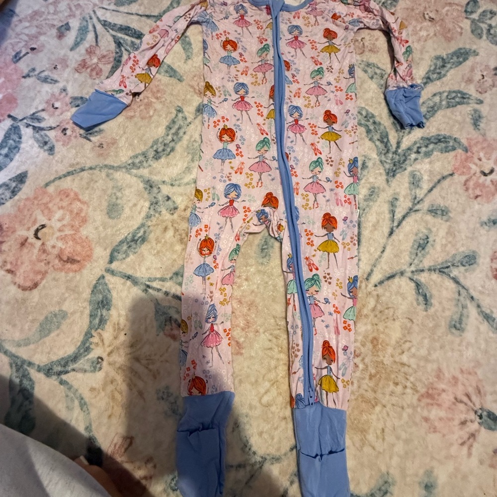 Little Sleepies Pink and Blue Footies One Piece